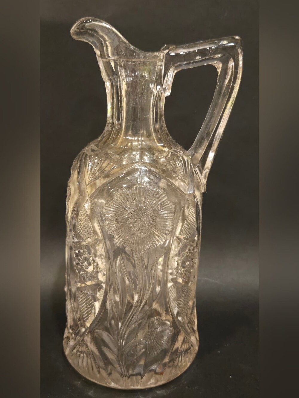Antique Cut Crystal Cambridge Glass Decanter